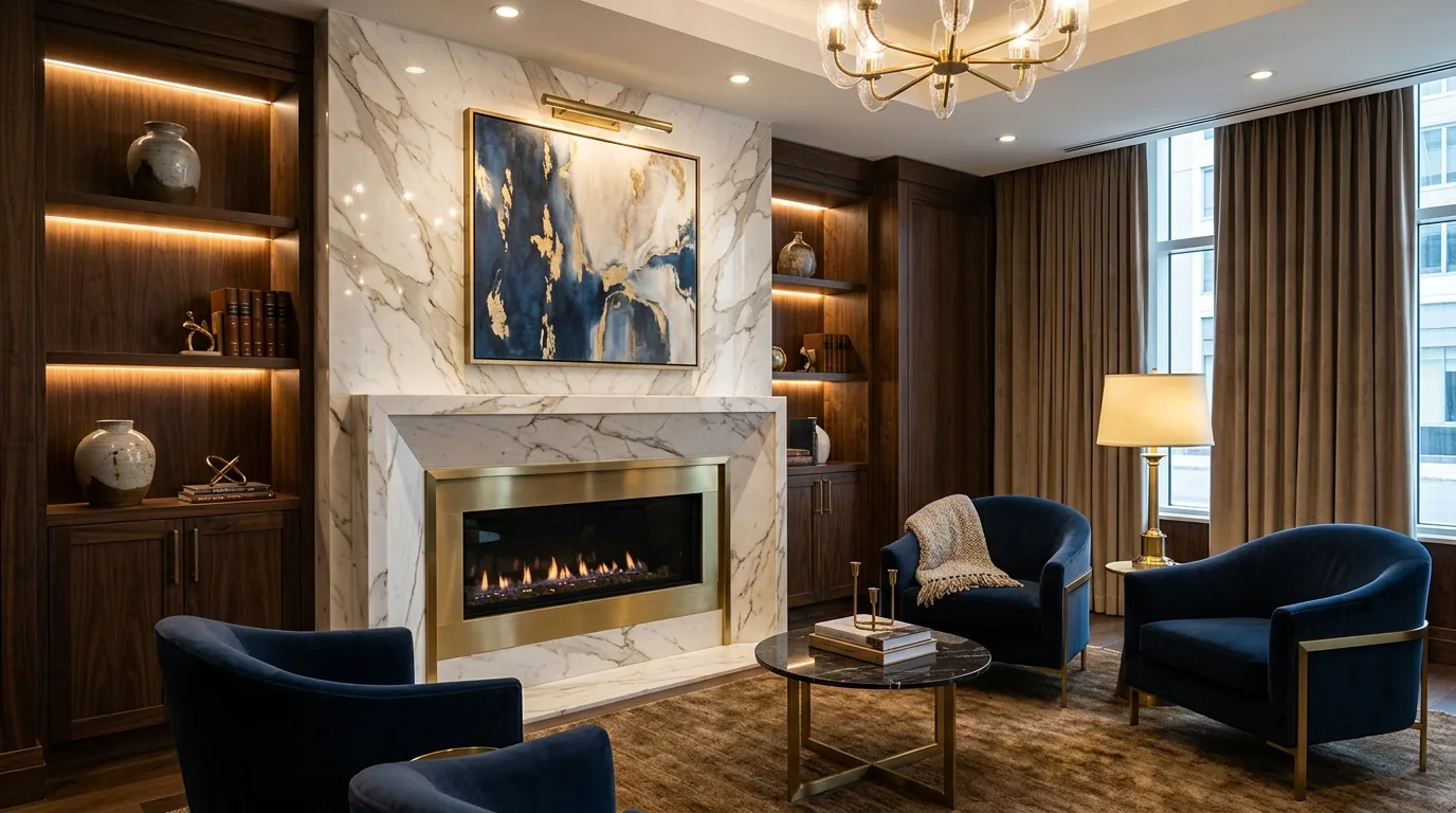 Create a media wall with storage